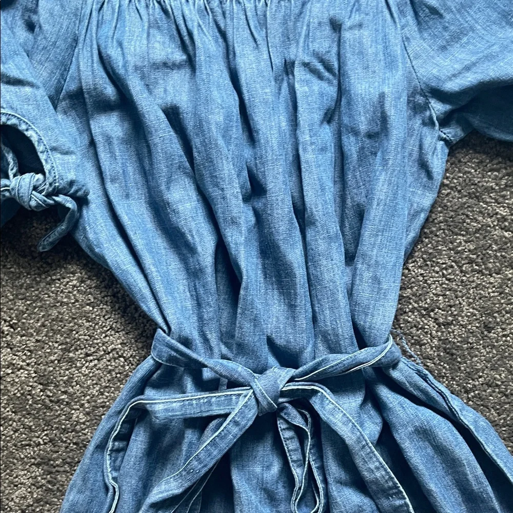 Market & Spruce Chambrays Off-Shoulder Dress